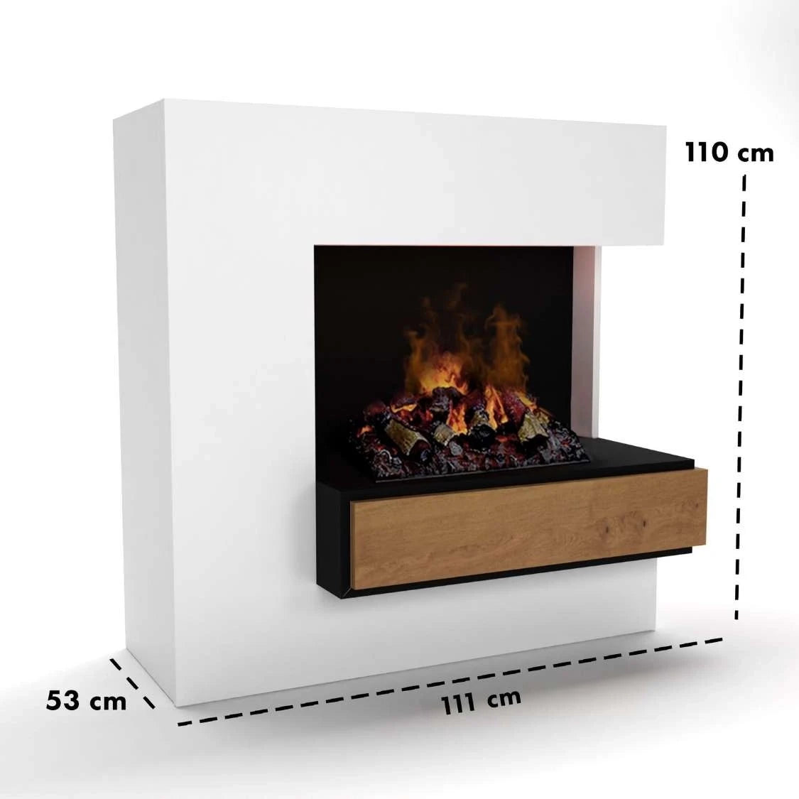 Planck Tall Derecha - OMC 600 | Chimenea de Vapor de Agua Independiente