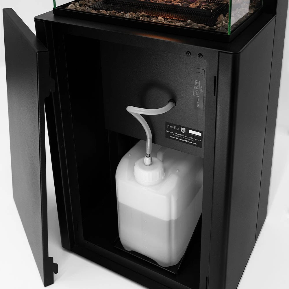 Planika Arcticon Black - Free-standing remote controlled Burning Ethanol Vapors bioethanol fireplace