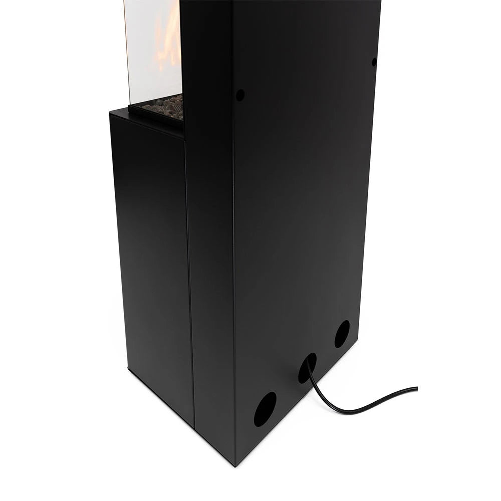 Planika Arcticon Black - Free-standing remote controlled Burning Ethanol Vapors bioethanol fireplace