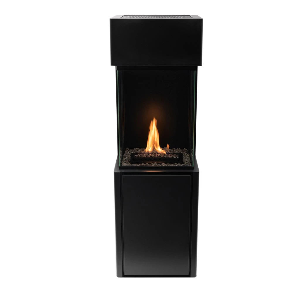 Planika Arcticon Black - Free-standing remote controlled Burning Ethanol Vapors bioethanol fireplace