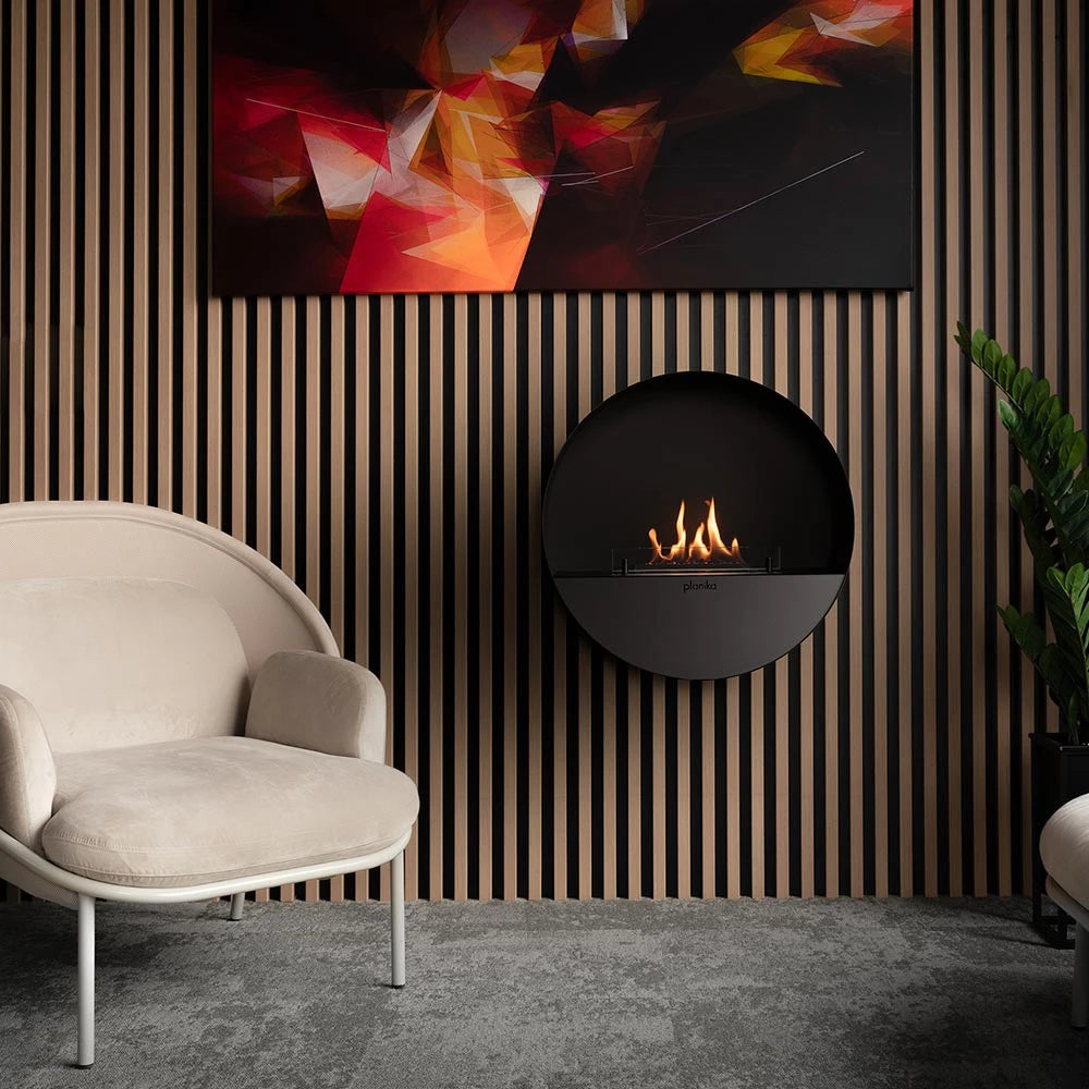 Planika Bubble Wall - Automatic Wall-mounted Bio Fireplace