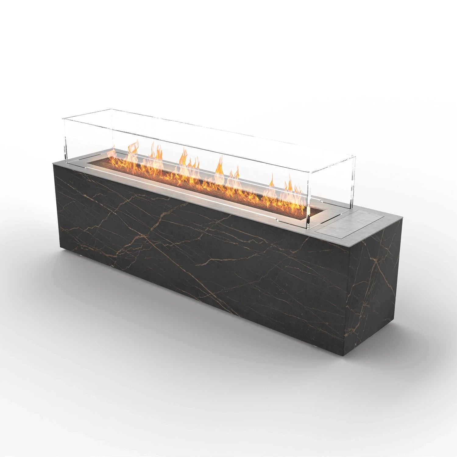 Planika Cabo Laurent freestanding outdoor remote-controlled bioethanol fireplace