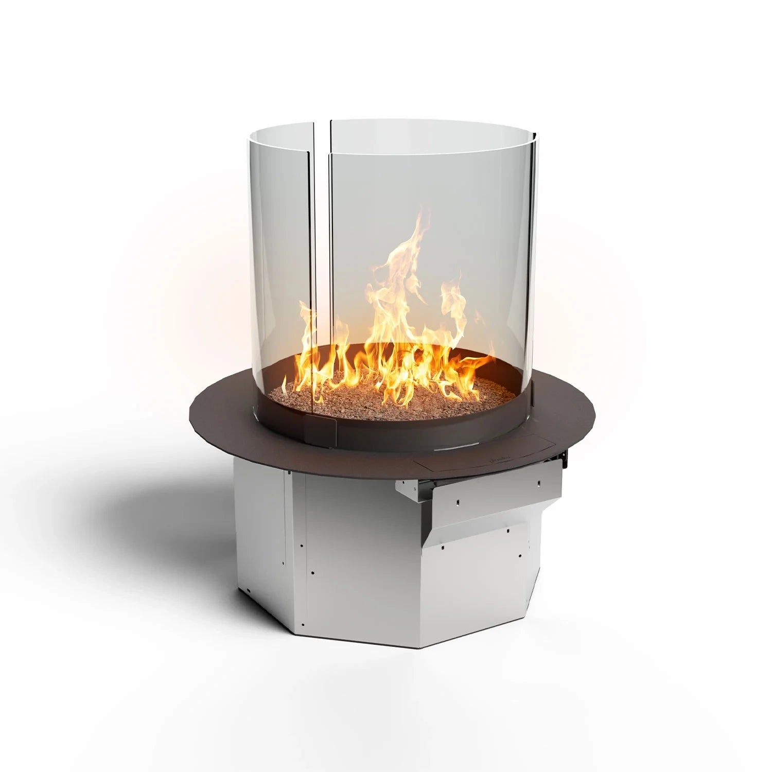 Comet bioethanol burner with rectangular flame opening