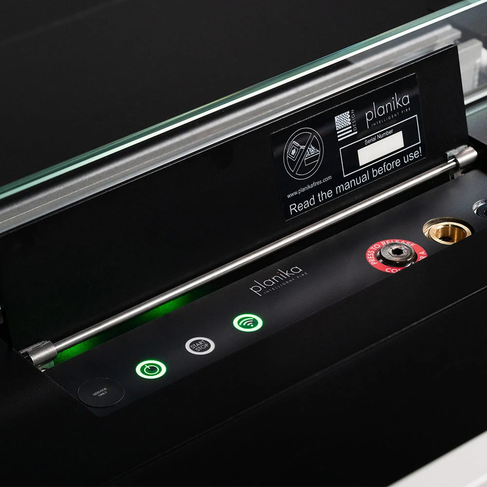 Automatic burner with advanced safety sensors. No ventilation required.