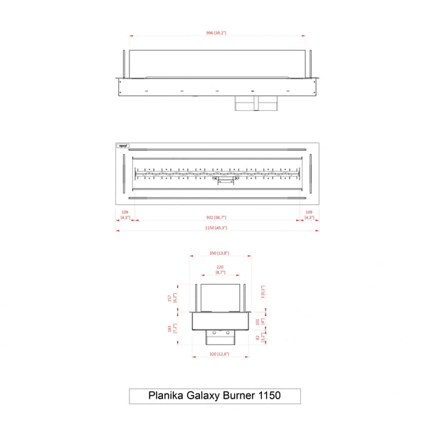 Galaxy 1150 - Quemador de gas automático exterior