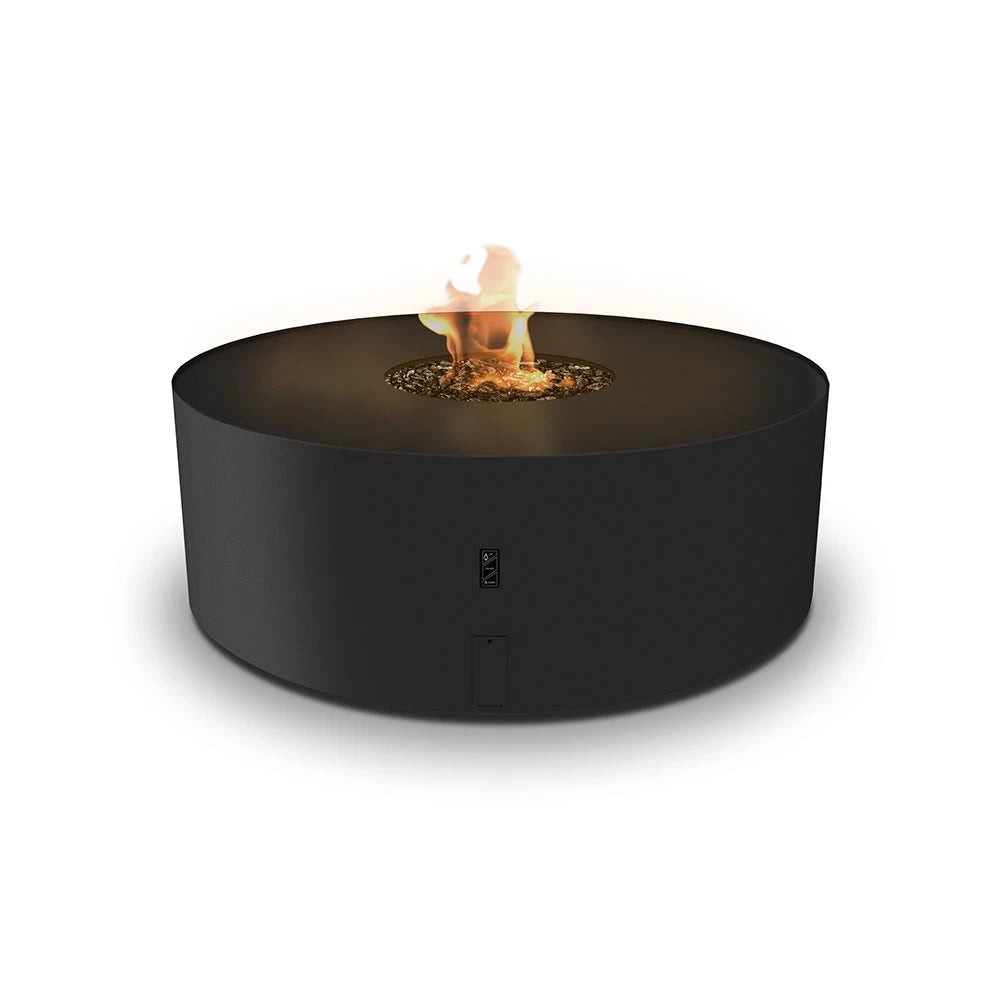 Planika Galio Fire Pit Black Automatic outdoor gas fireplace