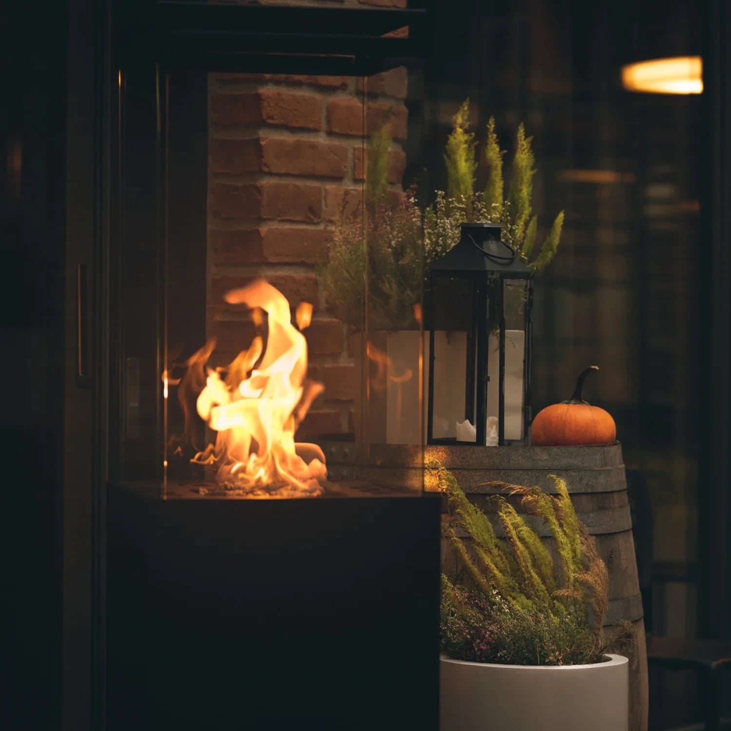 Lighthouse Terrace gas heat fireplace