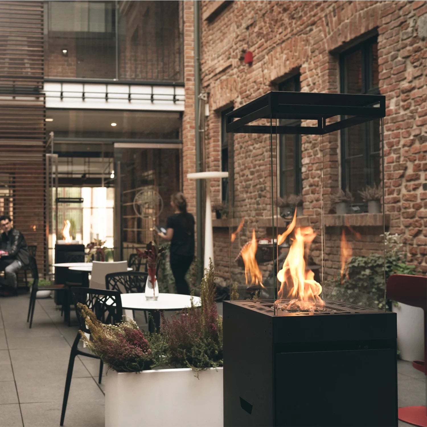 Lighthouse Terrace gas heat fireplace