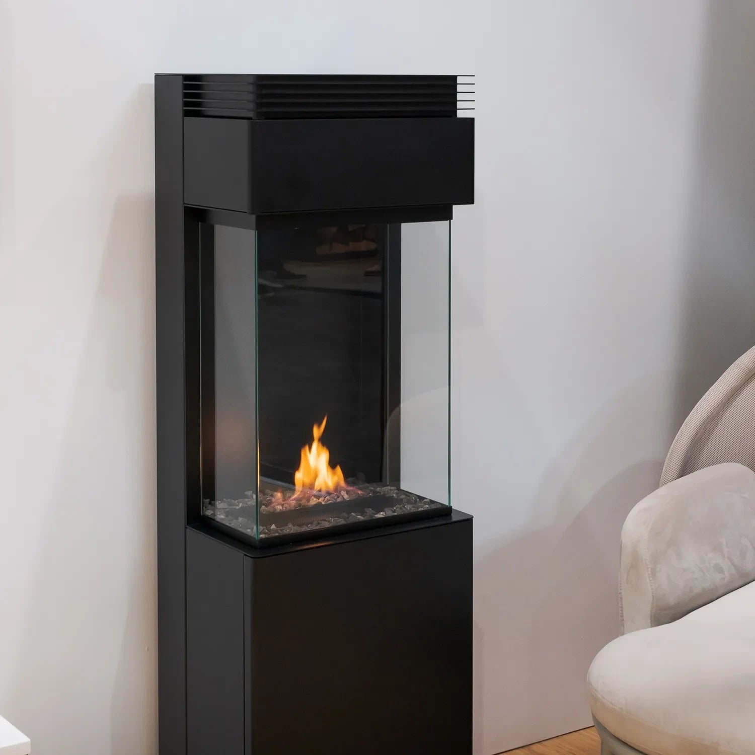 Planika Polaris 3-sided Freestanding Bioethanol Fireplace
