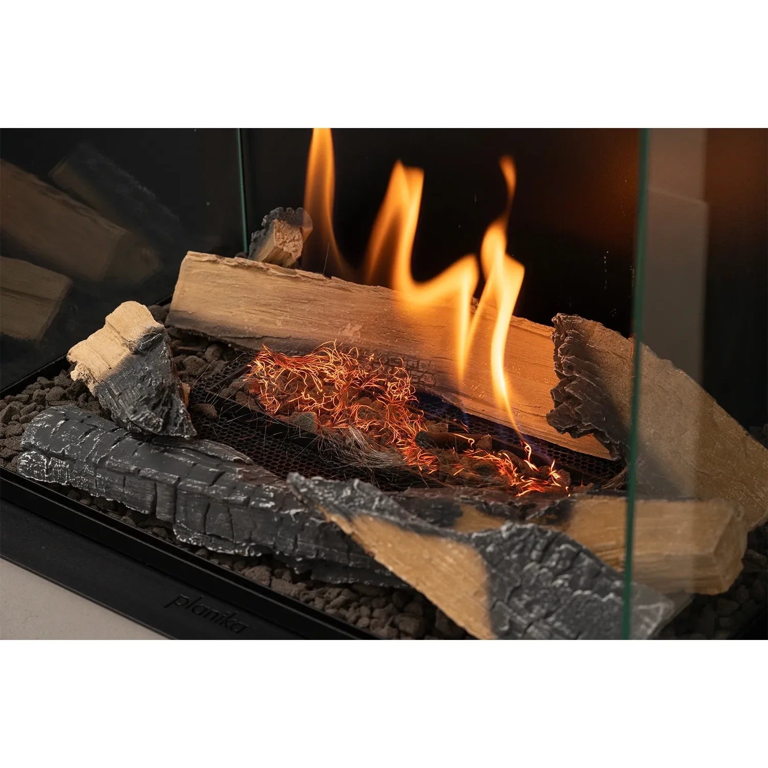 Decorative Logs for Planika Rock Freestanding Bioethanol Fireplace