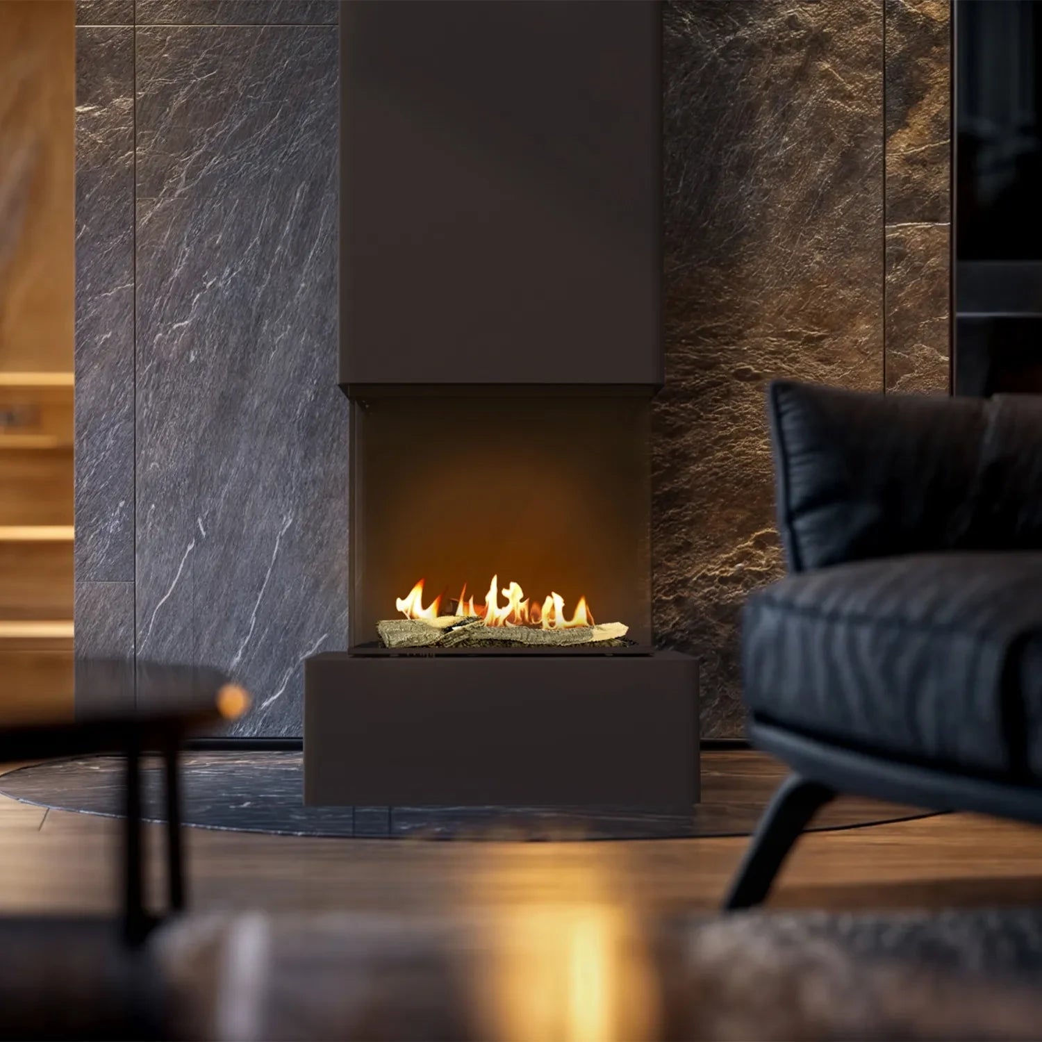 Planika Vertical - Freestanding Bioethanol Fireplace