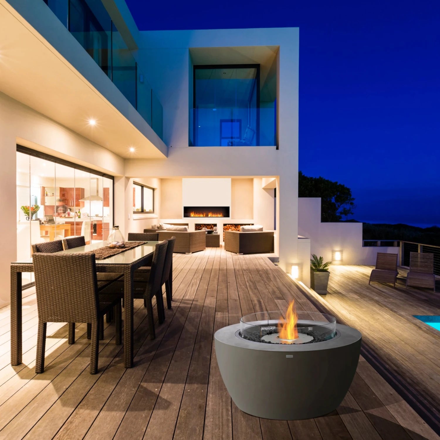 Pod 40 - Chimenea de bioetanol natural para exteriores