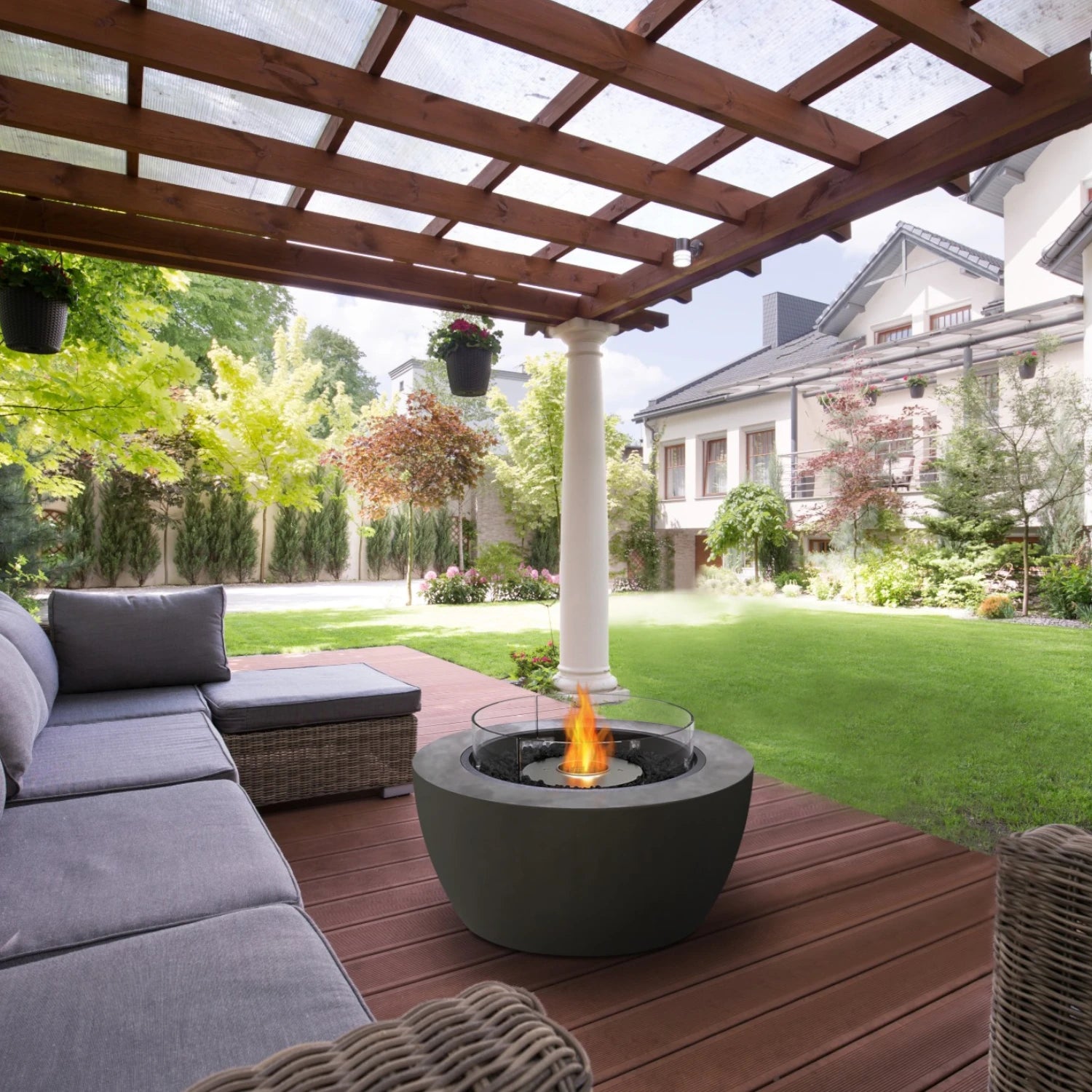 Pod 40 - Chimenea de bioetanol natural para exteriores