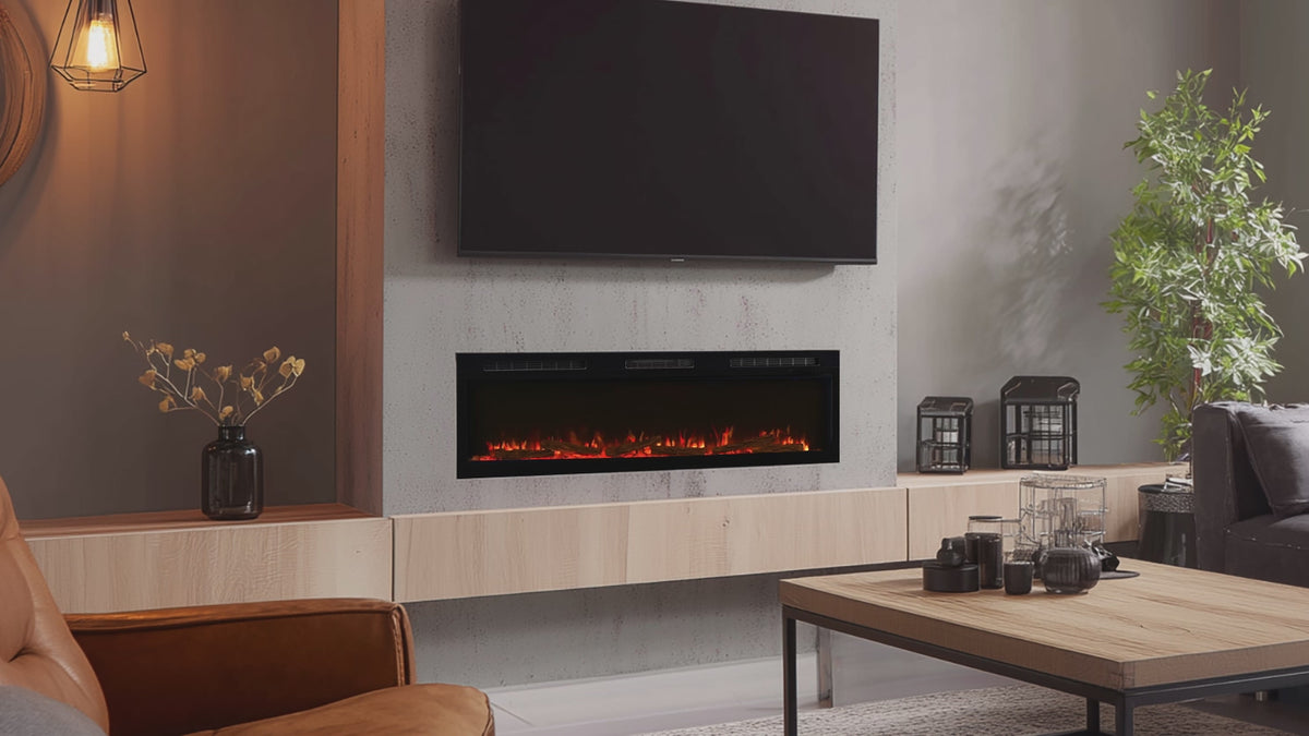 Cargar vídeo: Chimenea eléctrica Sense 50 - Empotrada o de pared