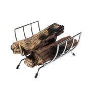 Holder for ceramic logs and wine
