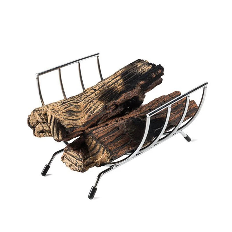 Holder for ceramic logs and wine