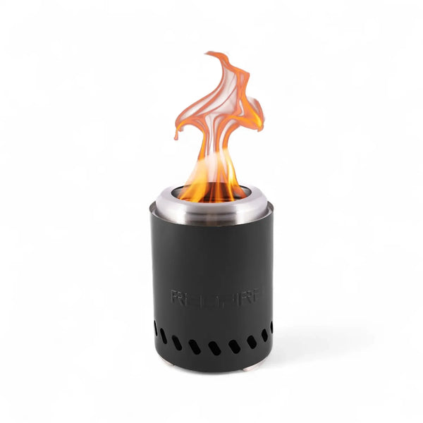 Volcano - Chimenea de Pellet de Mesa - Acero Inoxidable Negro