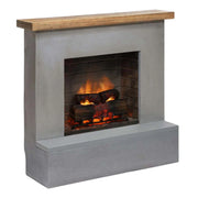 Rolf - Chimenea eléctrica en Gris hormigón