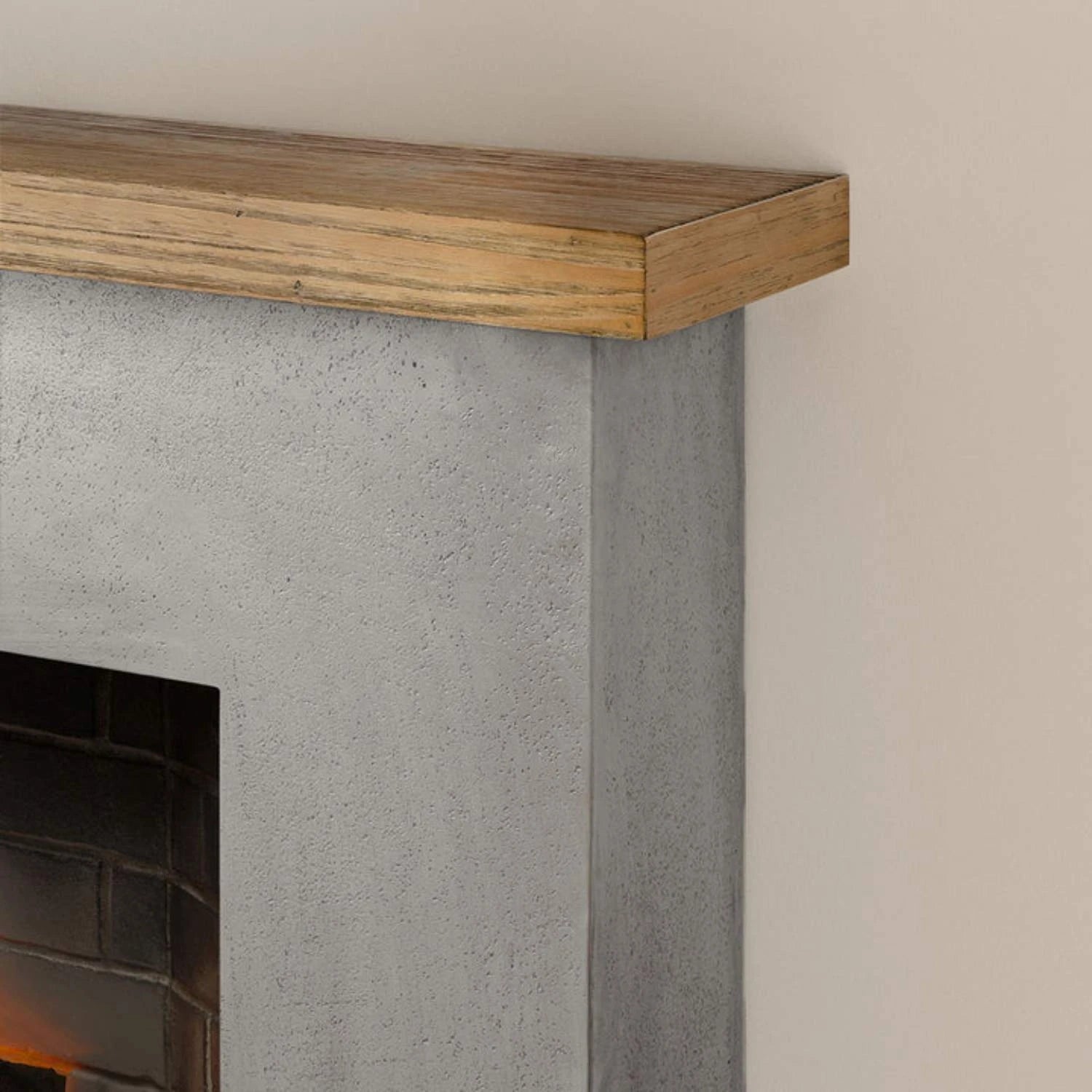 Rolf - Chimenea eléctrica en Gris hormigón