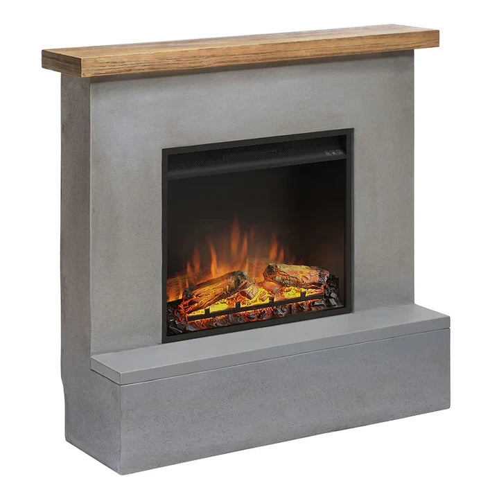 Rolf - Chimenea eléctrica en Gris hormigón