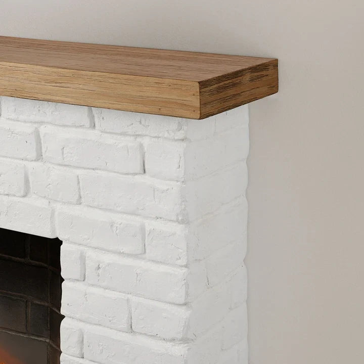 Rolf - Chimenea eléctrica de Ladrillo blanco