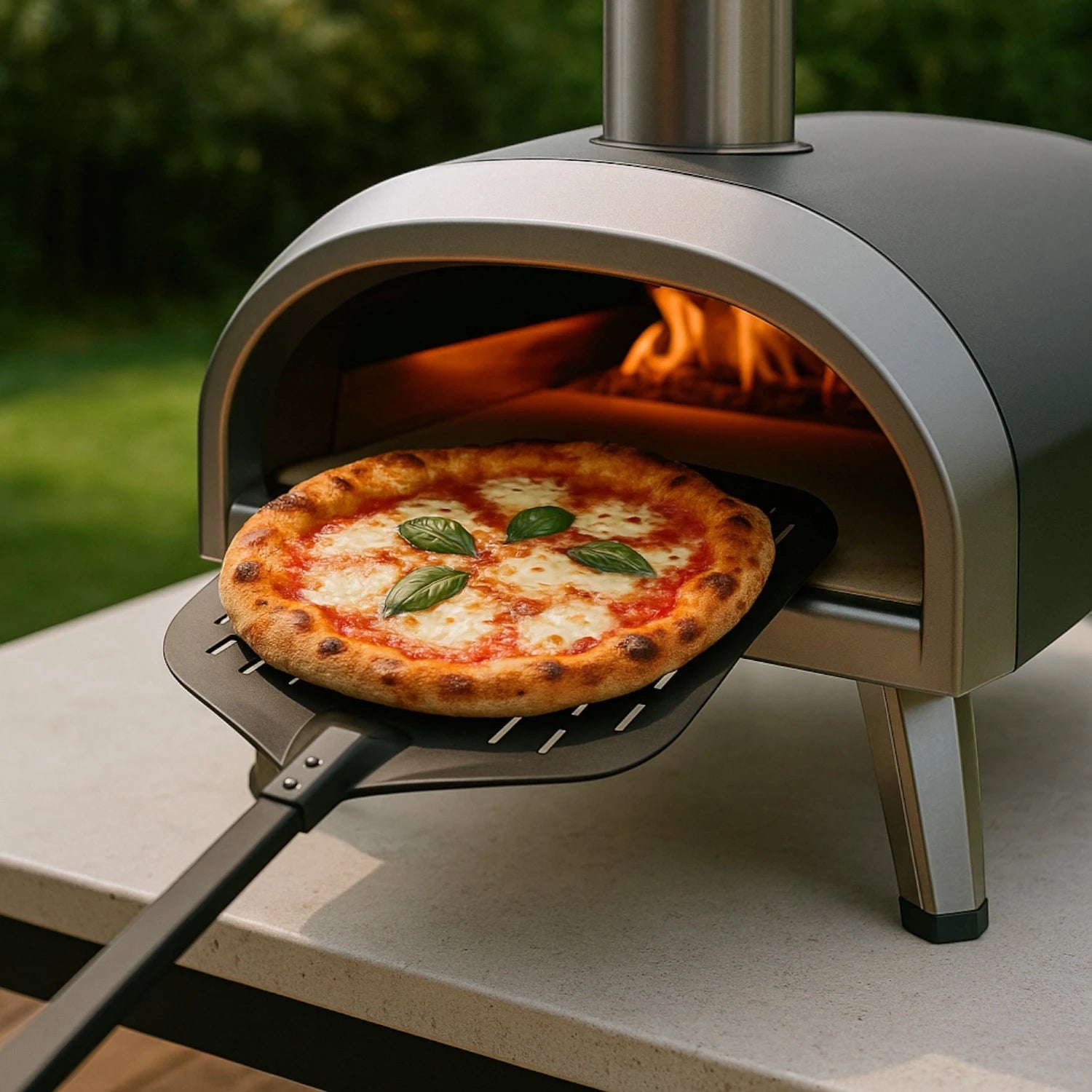 PeelPro 33 - Pala para pizza de aluminio negro