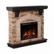 Eira - Chimenea eléctrica con diseño Clásico de Piedra