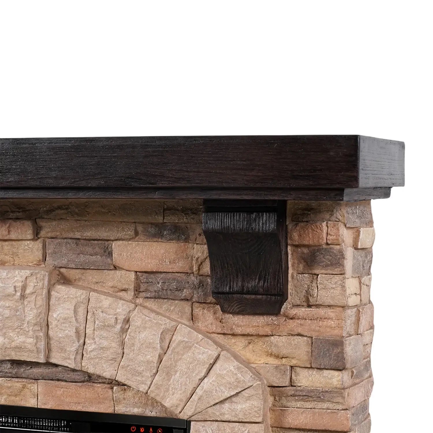 Eira - Chimenea eléctrica con diseño Clásico de Piedra