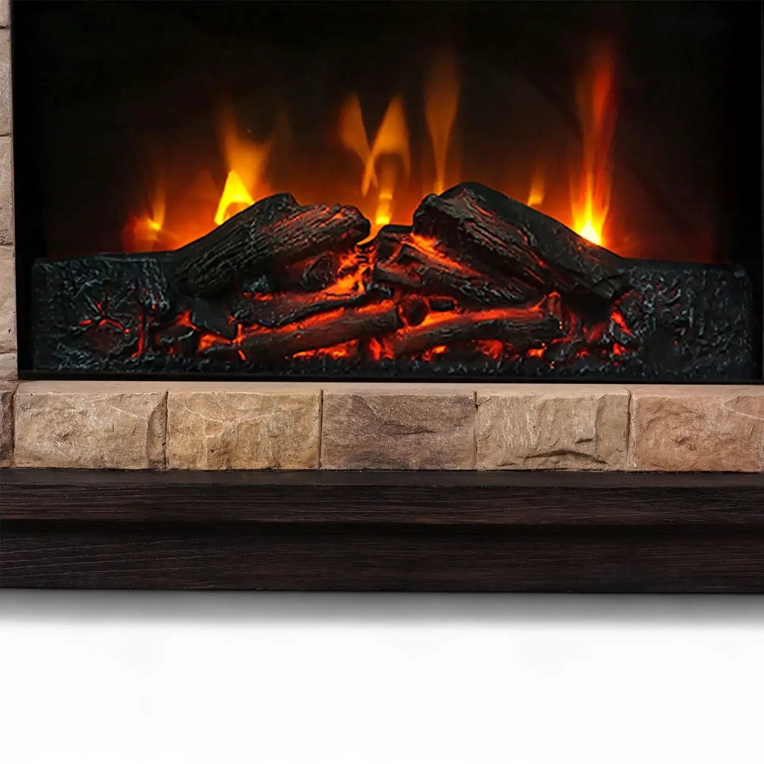 Eira - Chimenea eléctrica con diseño Clásico de Piedra