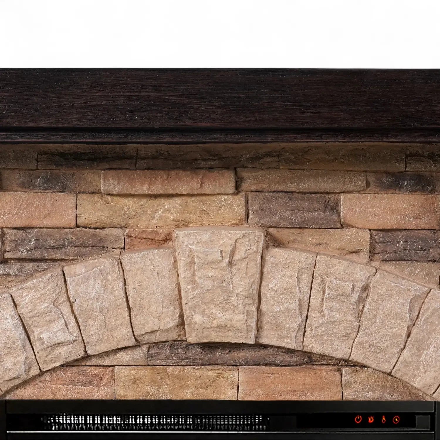 Eira - Chimenea eléctrica con diseño Clásico de Piedra
