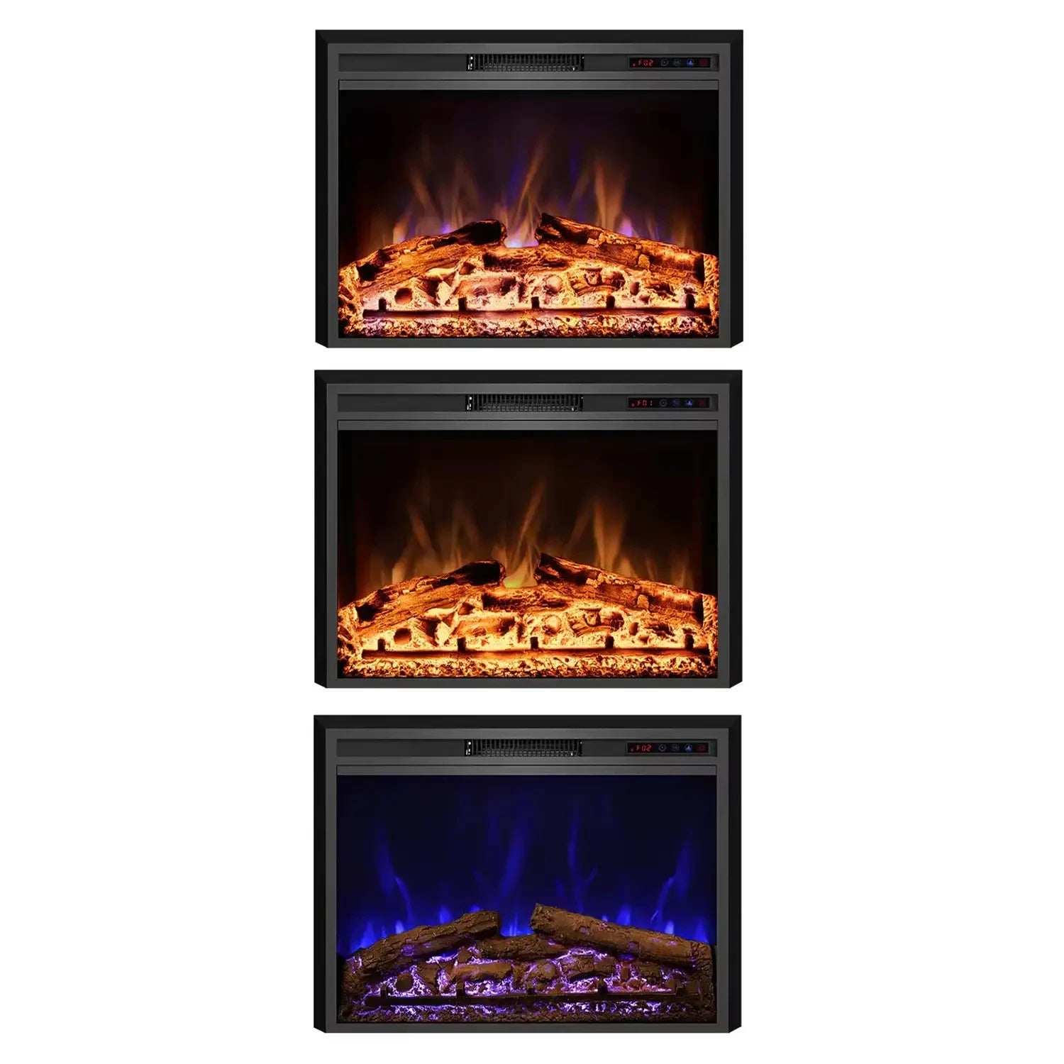 Pyrope 109 cm - Inserto de chimenea eléctrica