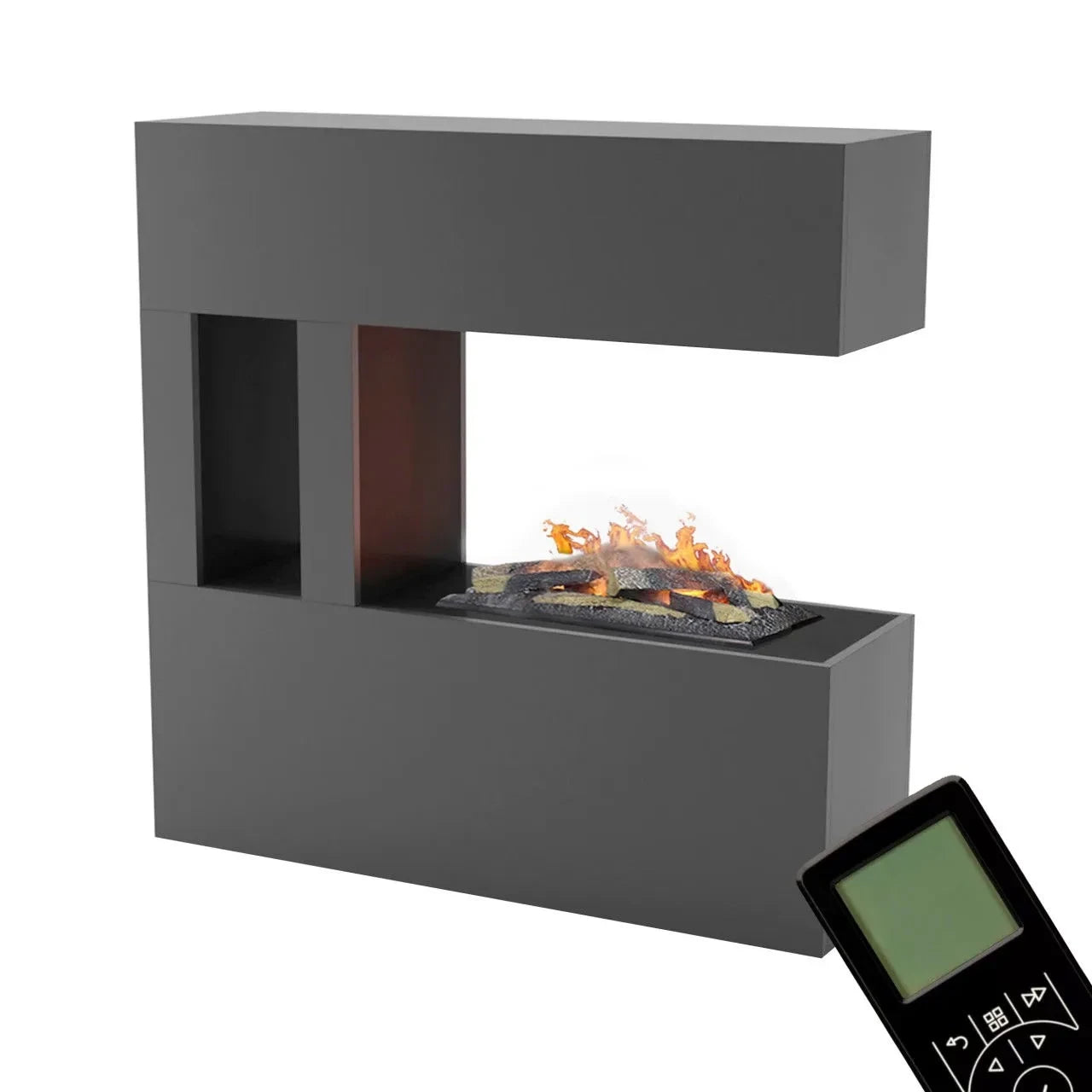 Chimenea híbrida Schiller Pocket – Gris