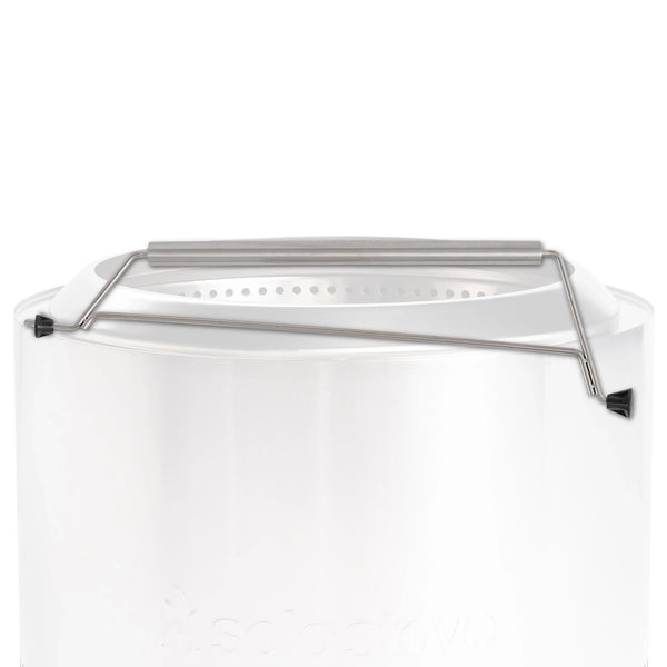 Solo Stove's Yukon fire pit handle in stainless steel