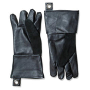 Guantes para parrilla de cuero negro - 2 uds.
