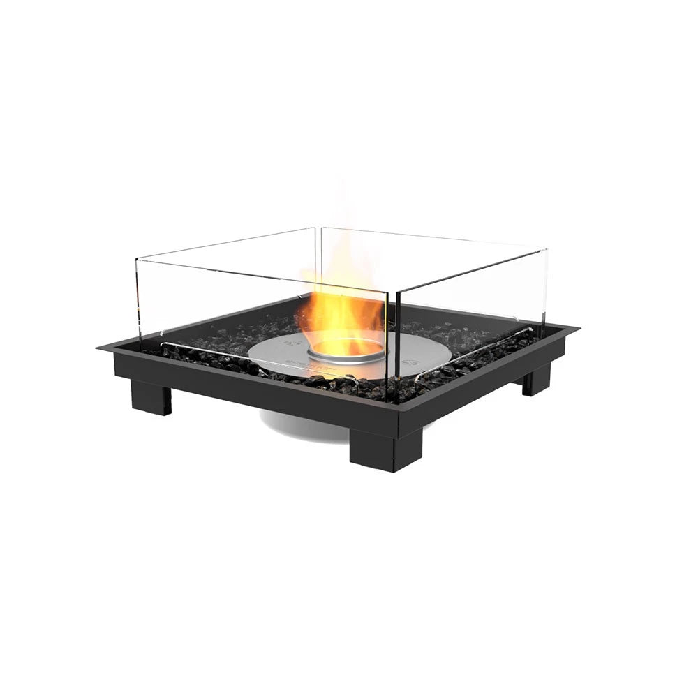 Square 22 bioethanol built-in kit, compact square shape
