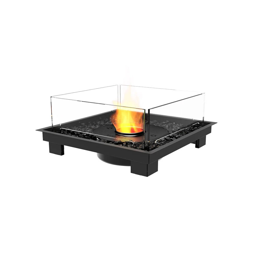 Square 22 bioethanol built-in kit, compact square shape