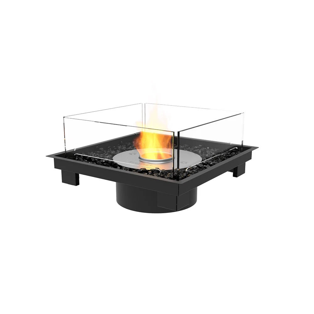 Square 22 bioethanol built-in kit, compact square shape