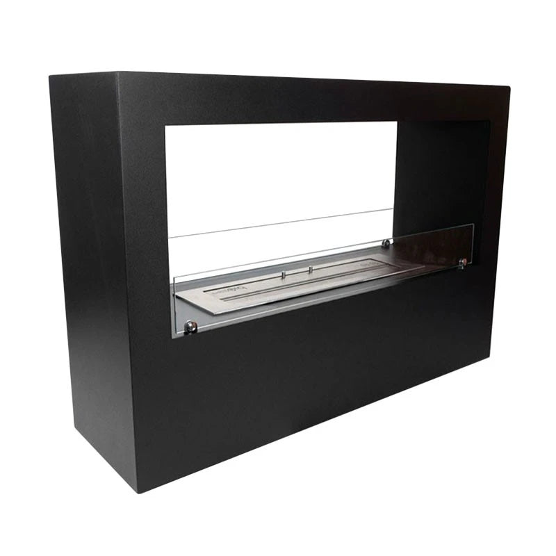 Chimenea de bioetanol de suelo - Negro