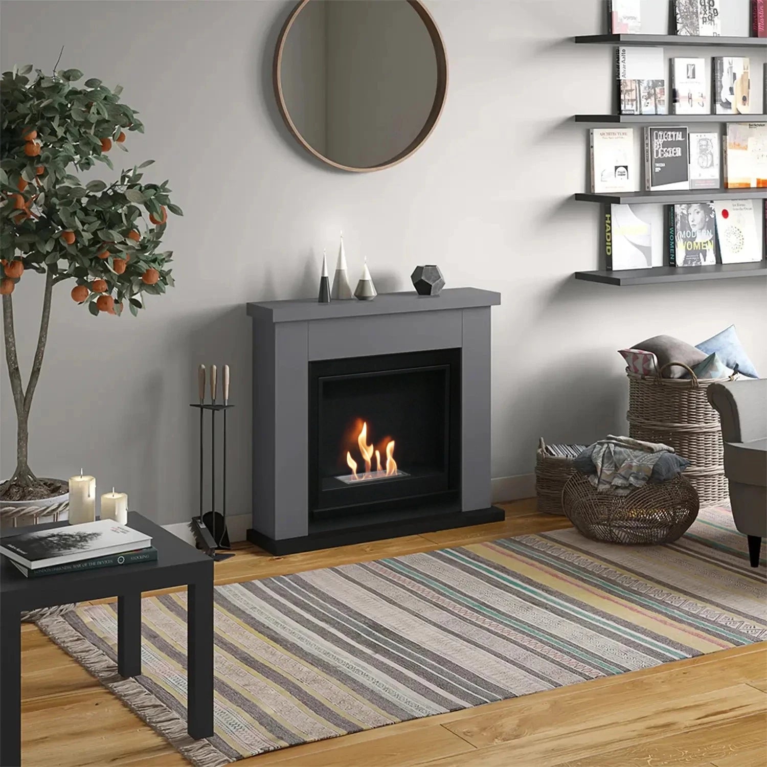 Chimenea de bioetanol Frode Gris