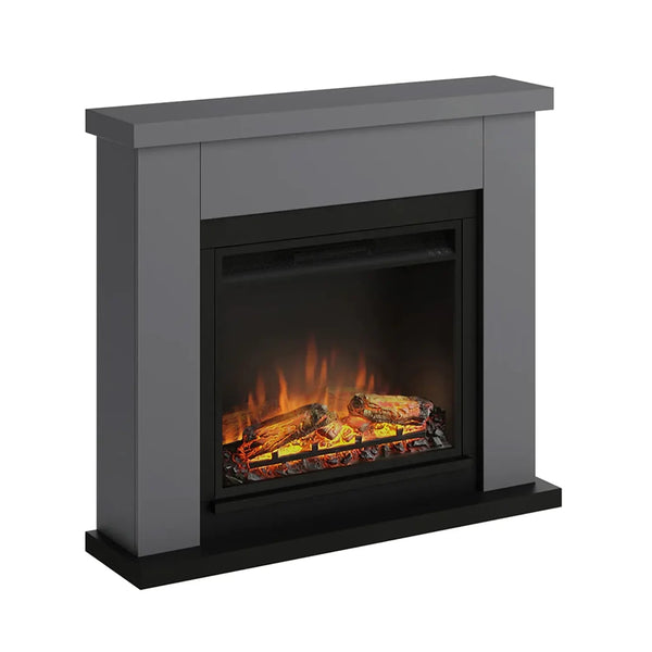 Chimenea eléctrica Frode - gris