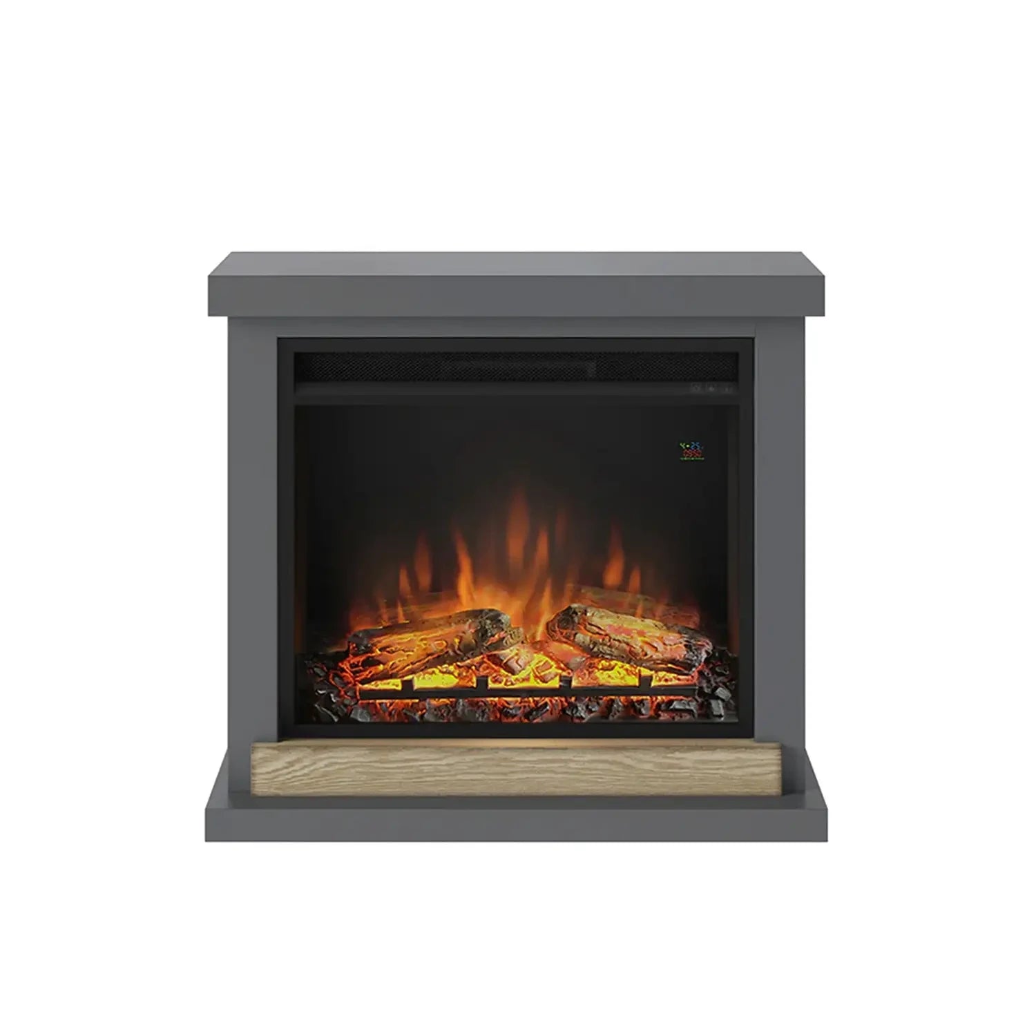 Chimenea eléctrica Hagen - gris
