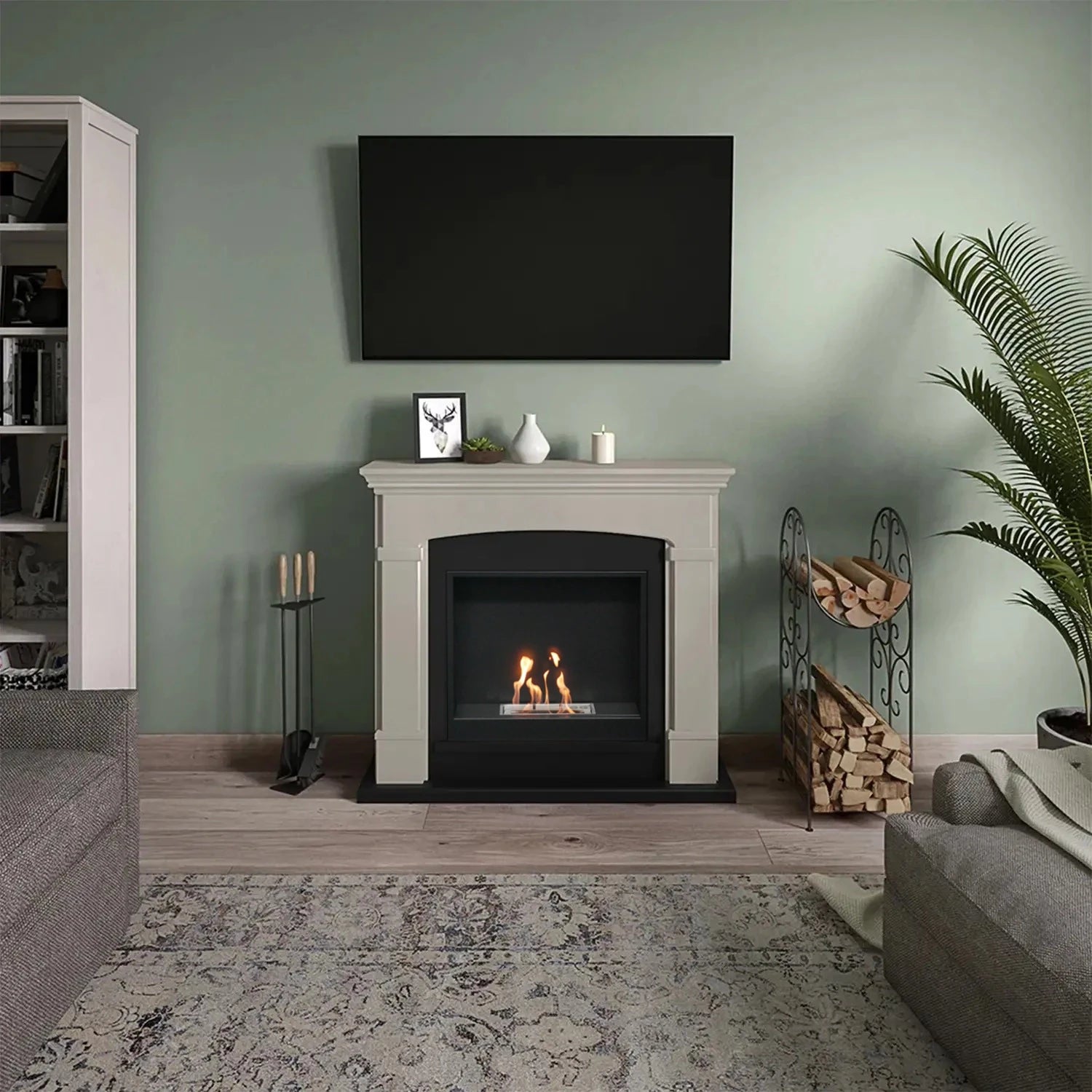 Chimenea de bioetanol Helmi Beige