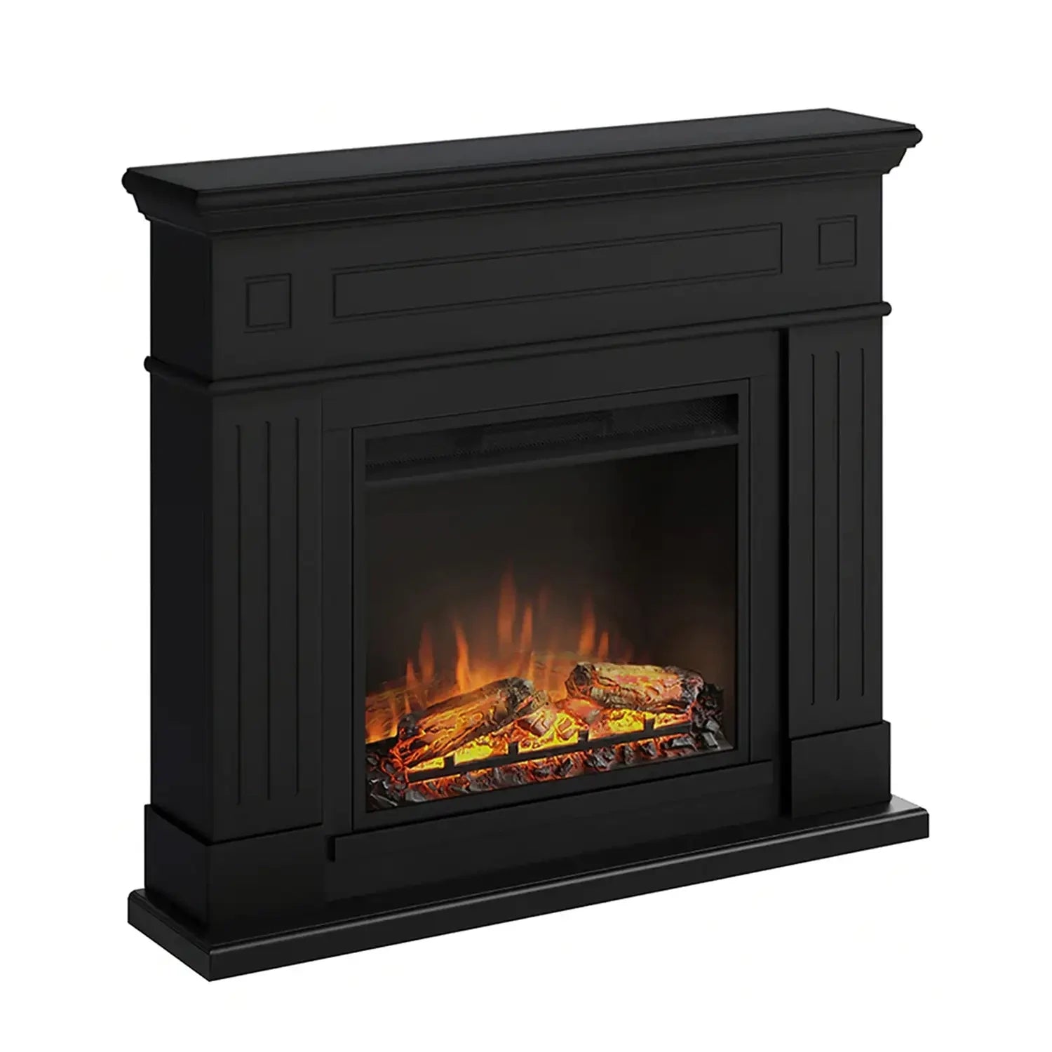 Chimenea eléctrica Larsen - negra