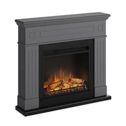 Chimenea eléctrica Larsen - gris