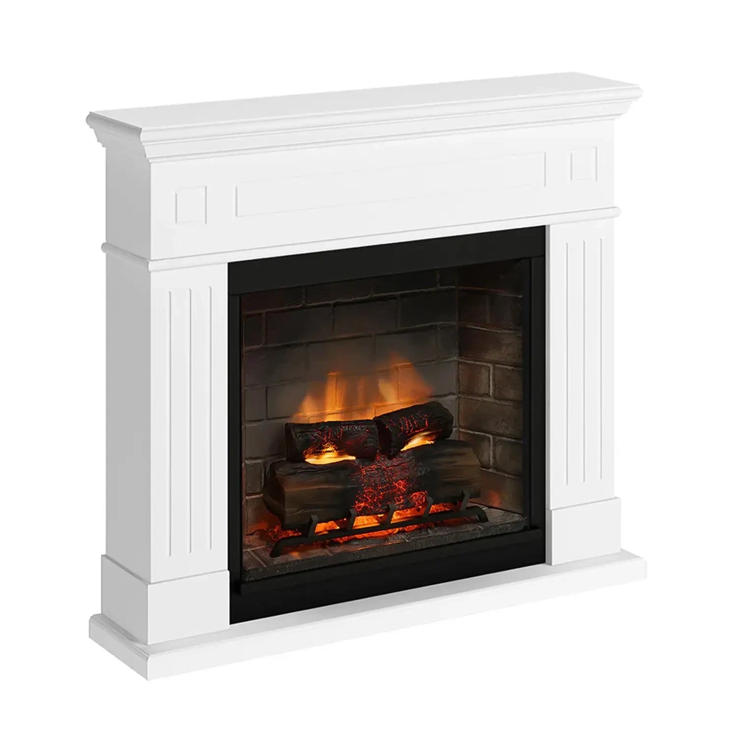 Chimenea eléctrica Larsen - blanca