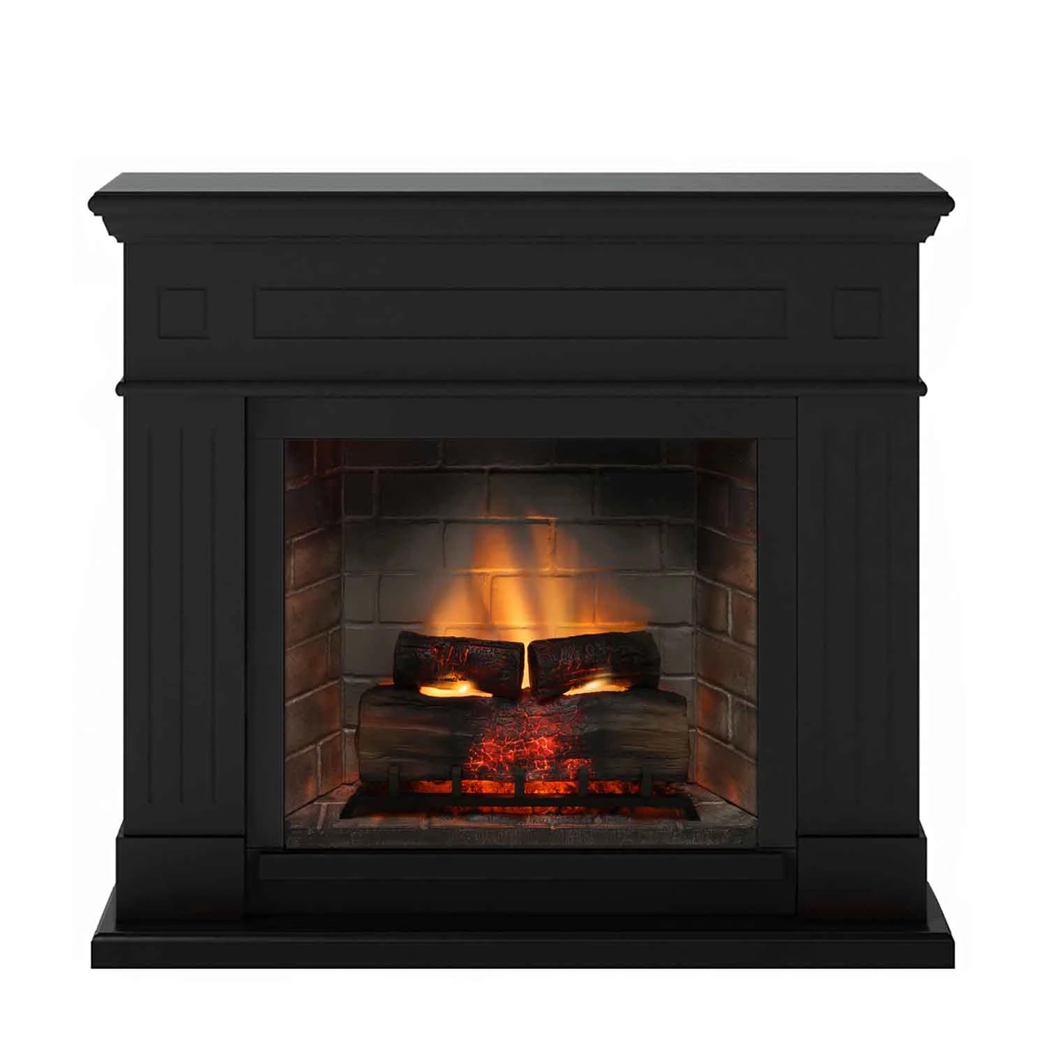 Chimenea eléctrica Larsen - negra