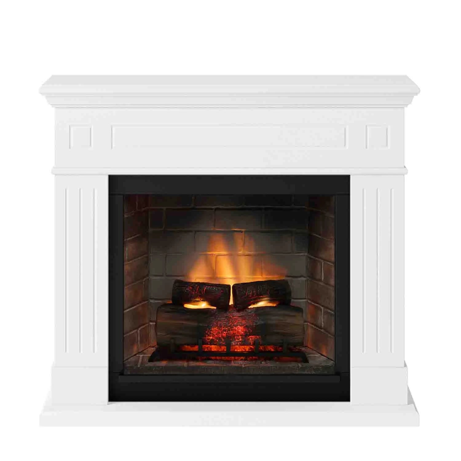 Chimenea eléctrica Larsen - blanca