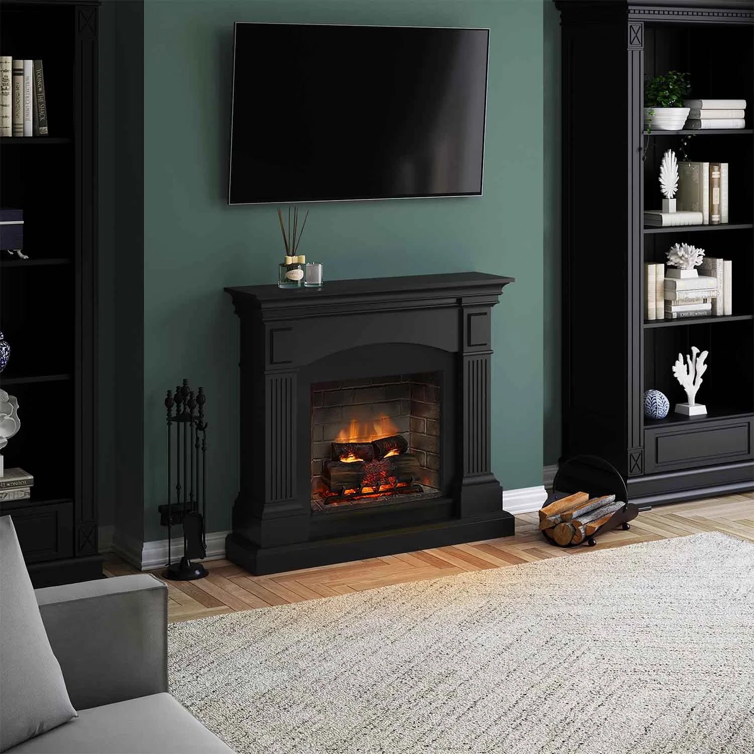 Chimenea eléctrica Magna - negra