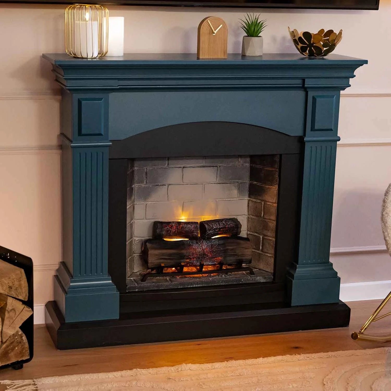 Chimenea eléctrica Magna - turquesa