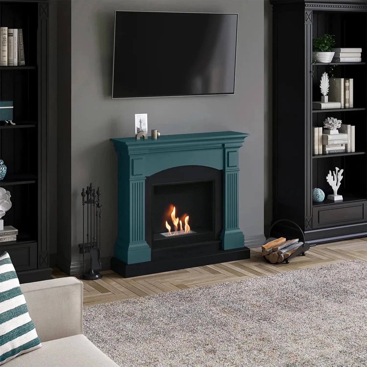 Chimenea de bioetanol Magna Turquesa